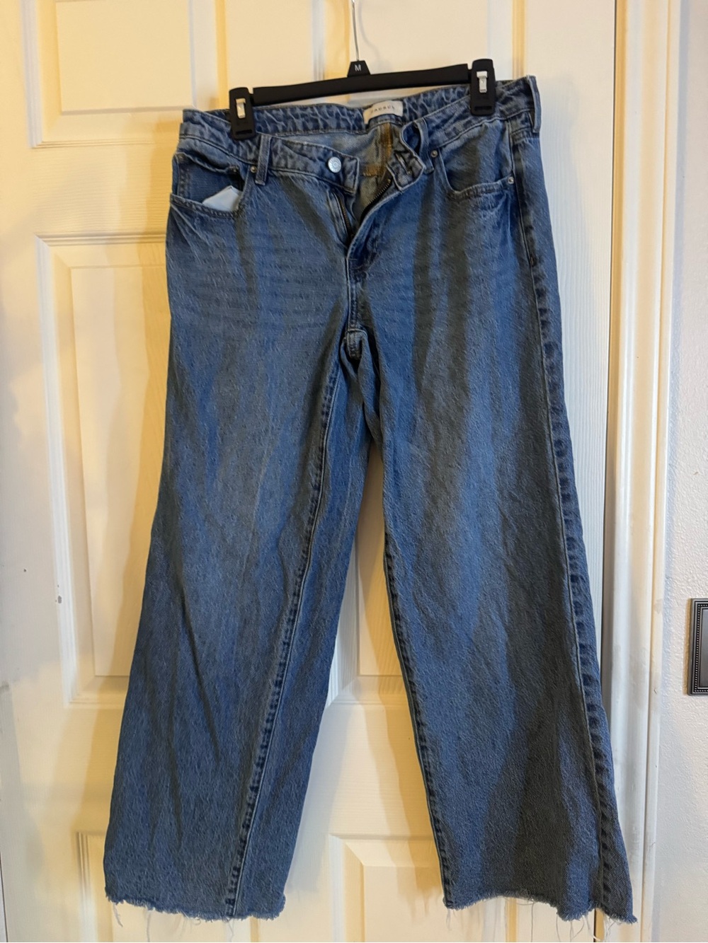 PacSun Women's Blue Flare Wide-Leg Jeans